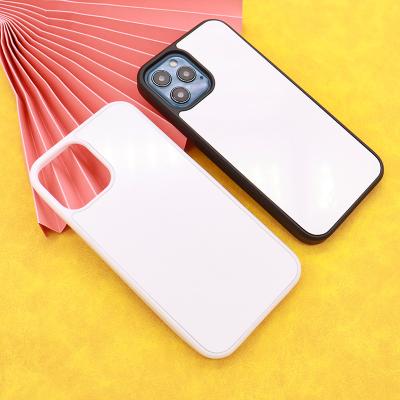 China 2d Sublimation Blank Shockproof Aluminum PC Tpu Anti-skid Diy Phone Case For Iphone 13 pro for sale