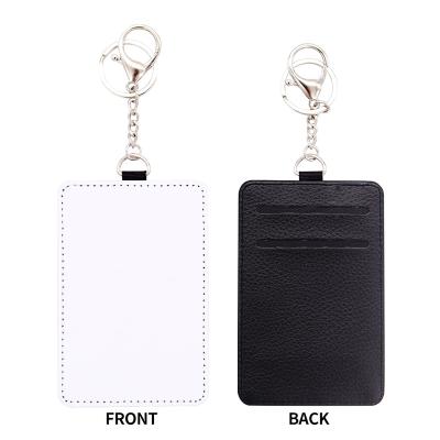 China Blank Sublimation Canvas Wallet Case Card Pocket ID Badge Holder Women Men Advertising Cardboard Cover Holder In Fashion Newcomer Public Transportation for sale