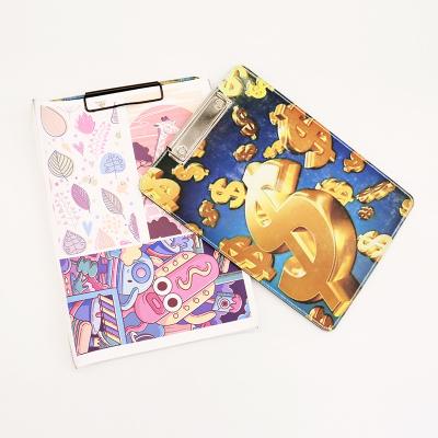 China DIY Phone Case 2022 New Arrival Sublimation Menu Waterproof Paper PU Leather A4 Clipboard Cute Nursing Custom for sale