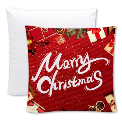 China Sublimation Folded Cushion Customized Decorative Decor Pillows Home Tile Case Cover For Christmas for sale