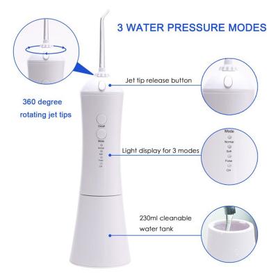 China AC Cordless Portable Whitening Dental Oral Water Refillable Waterproof Rechargeable Interdental Clean Flosser Effectively IPX7 Irrigator for sale