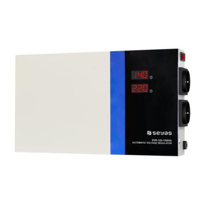 China SVC Double Digital Display Wall Mount Toroidal Transformer Voltage Stabilizer for sale