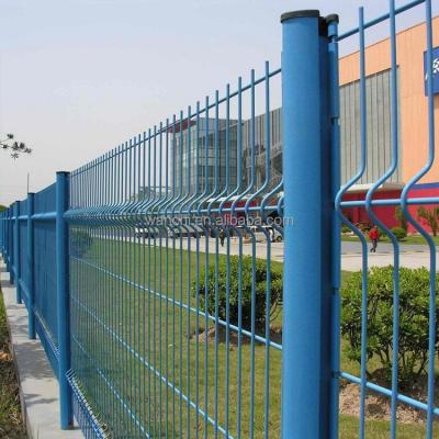 China Easily Assembled China Made High Strength PVC Coated 3d Curved Welded Wire Mesh Fence For Construction Guardrails for sale