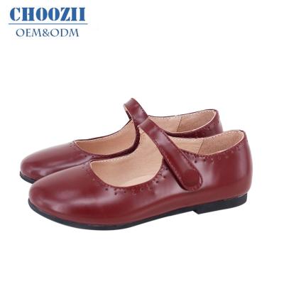 China Choozii Anti-slippery Customize OEM High Sheen Leather Mary Jane Girls High Quality Shoes Stylish Kids Shoes for sale