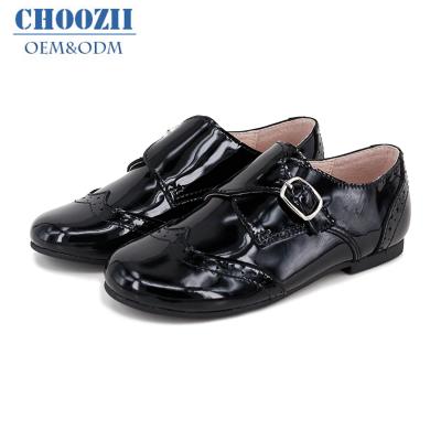 China Choozii Patent Leather Boys Loafer Shoe Fashion Casual Shoes Kids Boys Flat Hot Selling Stylish Shoe New for sale