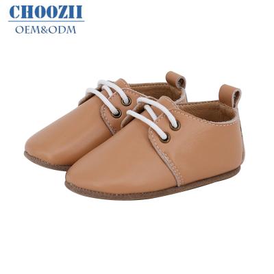 China Factory Price Choozii Prewalker Baby Shoes Oxford Flat High End Leather Shoes Children Casual Shoes for sale