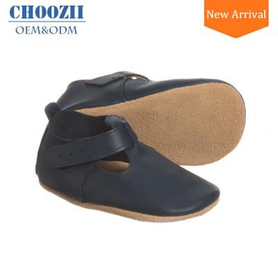 China Wear-Resistance\Guangzhou Lovely Genuine Leather Shoes\Baby Toddler Spring Shoes Baby Style T-Strap Slipper for sale