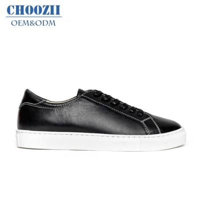 China Customized Anti-slippery Fashion Logo Black Genuine Leather Sports Shoes Custom Children Sneakers Sneaker Shoes for sale