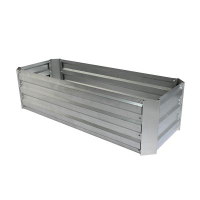 China Minimalist Galvanized Iron Rectangle Garden Raised Bed for sale