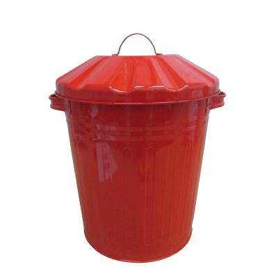 China 12L Metal Garden Viable High Quality Red Compost Bin for sale