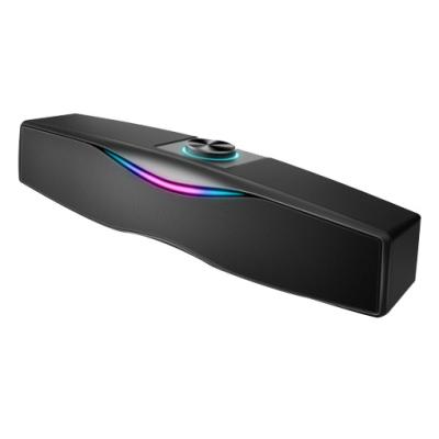 China Yes 2.0 Portable Computer Gaming Speakers RGB Surround - Sound Bar Party Speaker LED Lighting Game Short TV Speaker for sale