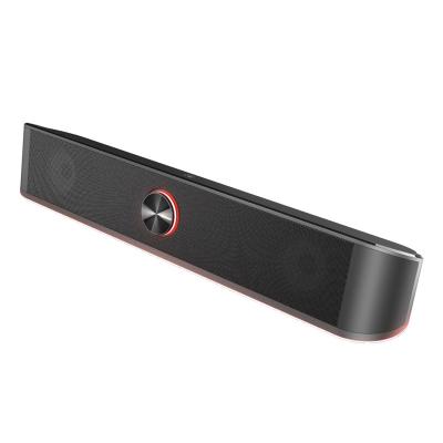 China PORTABLE Music RGB Bar Wire Desktop Speaker 2.0 Computer Sound Speaker With Touch Control Factory Wholesale for sale