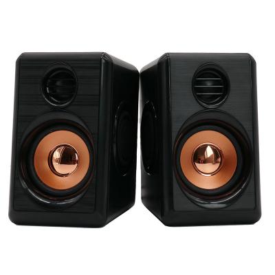 China Good PORTABLE Double Sided 2.0 Diaphragm PC Speaker Mini Subwoofer USB Computer Stereo Speakers For Desktop for sale