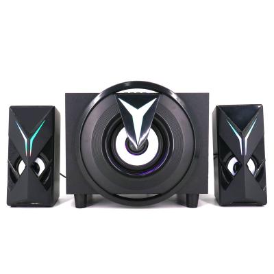 China Yes Outdoor Party Stage Powered Speaker Home Theater Speaker Subwoofer System USB Stereo Blue Tooth Play 2.1 Speaker for sale