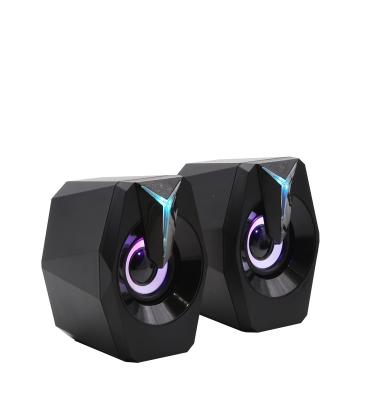 China Home Theater Yes Electronic USB Gaming RGB BT Speaker Light 2.0 Mini Computer Portable Multimedia Music Player Audio Speaker Cable for sale