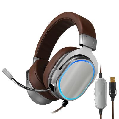 China Edging Headband 3.5 - Sound Headset Gamer PC With MIC RGB Light Gaming Earphone For PS4 Wired Gaming Headset for sale