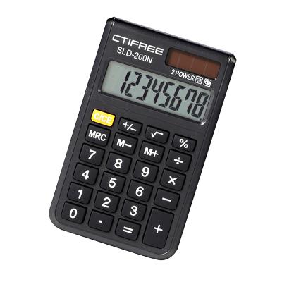 China Mini Calculator Simple Basic Pocket Solar Battery 8-Digit Power Office Universal Dual Power Calculators New to School Supplies for sale