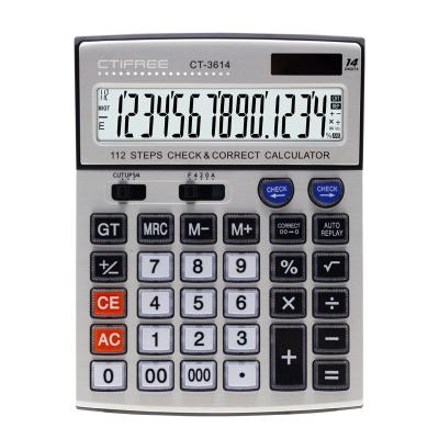 China General Purpose Calculator Calculators China Factory 14 Basic Digits Show 3614 Fret Flexible Electric Calculator for sale