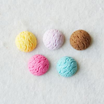 China 200Pcs/Bag Europe Resin Flatback Ice Cream Cabochon Half Round Dome Charms For DIY Craft Making for sale