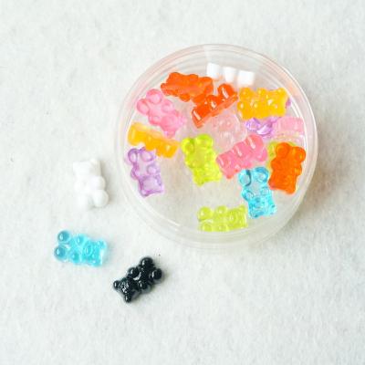 China Europe Resin Flat Back Charms Bear Cabochons For DIY Scrapbooking Craft Phone Case Making Decor for sale