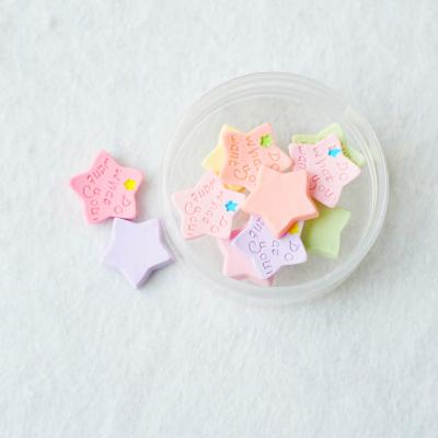 China Europe Resin Flat Back Mud Charm Matte Star For DIY Scrapbooking Crafts Cell Phone Case Making for sale