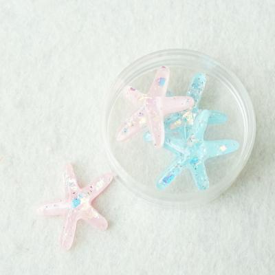 China Europe Resin Flat Back Slurry Charms Starfish Shapes Making For Scrapbooking Craft And DIY Craft Ornaments for sale