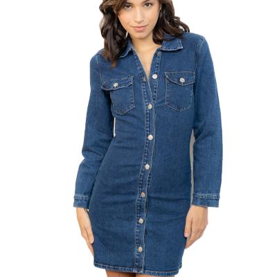 China Stone Wash Womens Breathable Denim Dresses China Factory OEM Jeans for sale