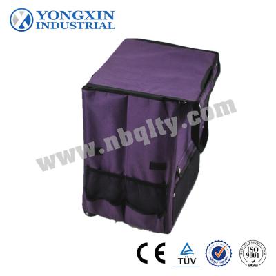 China 100% Eco-friendly Waterproof Reusable Folding Trolley Bag Shopping Carts With Wheels for sale