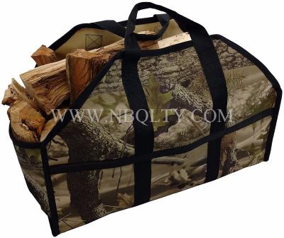 China 100% Eco-friendly firewood log end carriers with Back-saving design, PVC canvas for sale