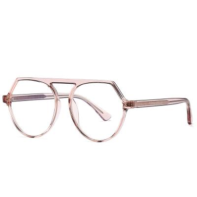 China Fashionable Girl Fashion Irregular Hot Summer Computer Monocle Eye Wear Frame Blue Blocking Glasses Optical for sale