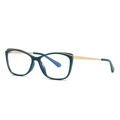 China Fashionable TR90 Metal Spring Hinge Frame Anti Glass Blue Light Spectacle Glasses Optical Wholesale for sale