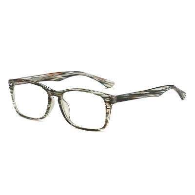 China Retro Small Rectangle Spring Hinge Anti Blue Light Unisex Anti Blue Light Blocking Glass Optical Frames Glasses for sale