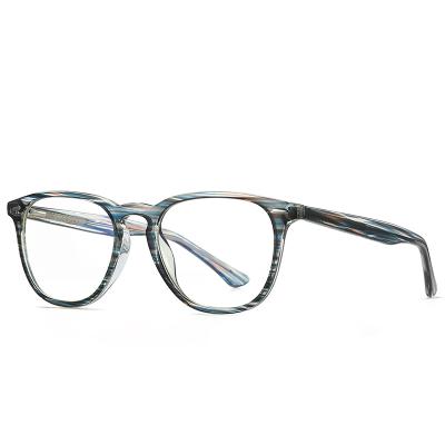 China Custom Korea Retro Round Anti Round Computer Glasses Eyewear Glasses Custom Blue Light Frames For Unisex for sale