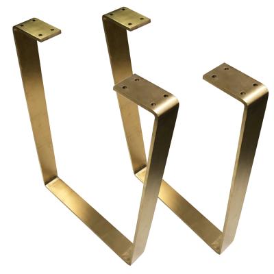 China High Quality Simple Modern Industrail DIY U Shape Metal Table Legs Sweep Gold Stainless Steel Table Leg Dining Table Legs for sale