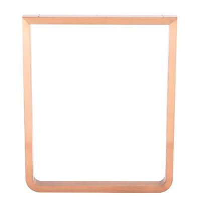 China Modern Simple Industrail Rose Gold Table Legs Modern U Shape Dining Table Legs Stainless Steel Table Base for sale