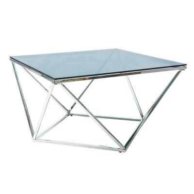 China Nordic Style Geometric Coffee Table/Wrought Iron Marble Table Modern Style Stainless Steel Glass Nordic Table for sale