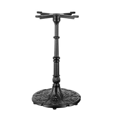 China Factory Price Black Cast Iron Modern Table Base Rustic Wrought Iron Table Stand For Home Office Bar Cafe Vintage Furniture Base for sale