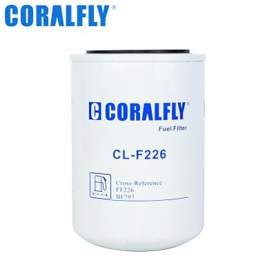 China Coralfly Construction Machinery Fuel Filter FF226 BF797 For Fleetguard for sale