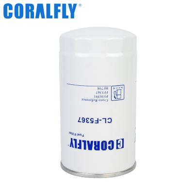 China Coralfly Construction Machinery Fuel Filter P550391 FF5367 BF798 For Fleetguard Donaldson for sale