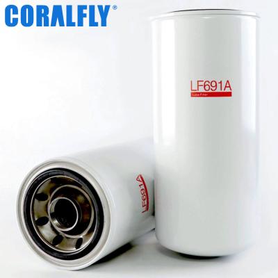 China 40 Micron Tractor Diesel Filter CORALFLY Lf691a Cross Reference for sale