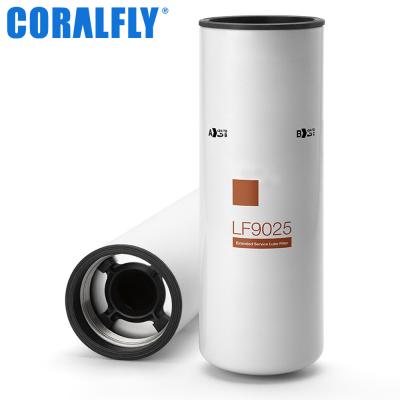 China 16 Micron CORALFLY Lube Oil Filter Synthetic Media Lf9025 Cross Reference for sale