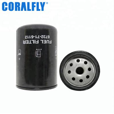 China 6732 71 6111 16 Micron Cellulose Fuel Filter Komatsu for sale