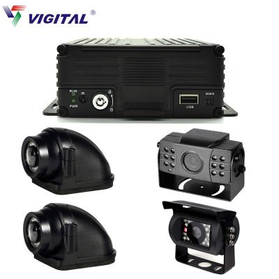 China Hot Sales 4CH Heavy Duty NIGHT VISION Truck 720P Hard Disk Digital Video Recorder 1080P AHD Mobile CCTV Camera System for sale