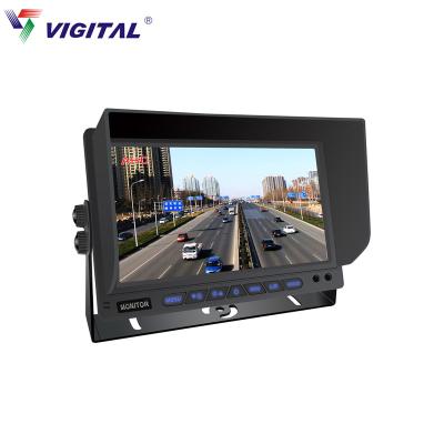 China Hot Selling Speaker ODM 7 Inch Replacement LCD Screen Monitor 2-Channel AHD Vehicle LCD Car Monitor for sale