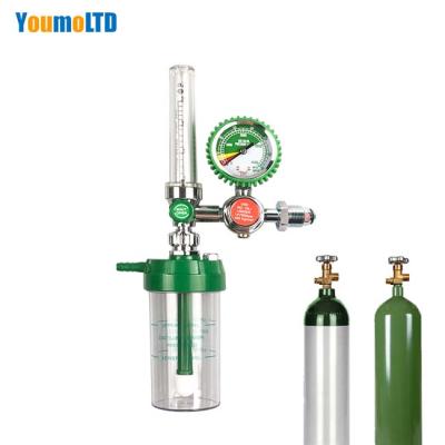 China To adjust for oxyen flow and pressure of Oxygen Cylinders Oxygen Regulators Pressure Gauge Medical Oxygen Pressure Regulator with Humidifier for sale