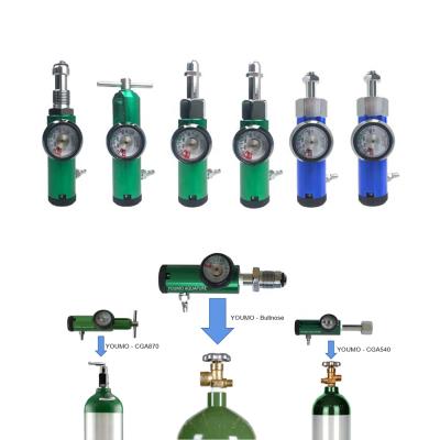 China Brass And Aluminum Quality Reliable Hospital And Clinic Medical Demand Oxygen Regulator for sale