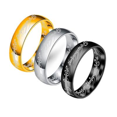 China 2022 fashion neo gothic jewelry rings lord of the rings the rings of power for sale