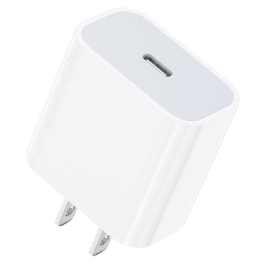 China Factory Wholesale USA PD 20W USB-C Wall Power Adapter Charger Plug Fast Charging Cell Phone Portable Block For Lightings 13 for sale