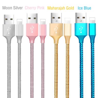 China Camera OEM 1M 2M USB Charging Cable USB Charging Cable Mobile Phone Sync Data Micro Nylon Braided 3 Cable For Phone for sale