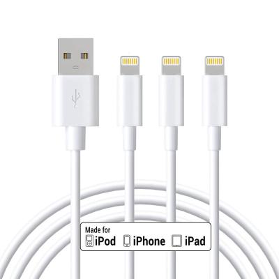 China Amazon Amazon Powerline Premium Powerline Strip White Durable Lighting To USB Cable MFi Certified 8 Pin Charger Cable for sale